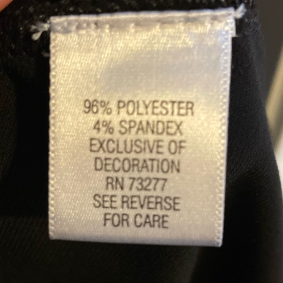 Elle Sleeveless Little Black Dress A-Line with Ruffle Detail - size M - Picture 6 of 6